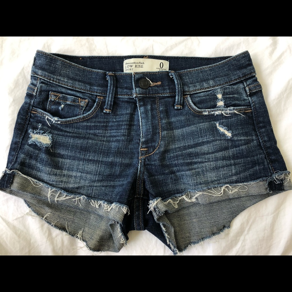Abercrombie & Fitch Low Rise denim shorts